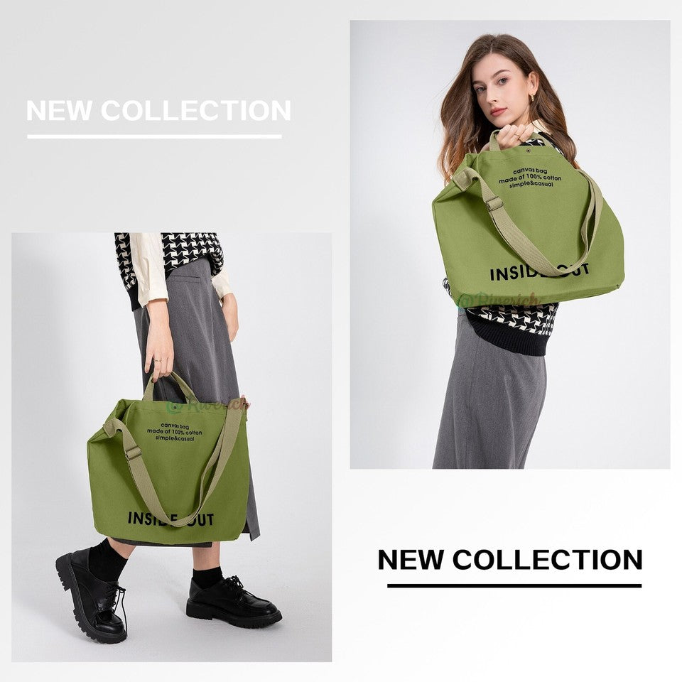 RIVERICH Women Canvas Tote Handbags Casual Work Bag Crossbody Bag Shoulder Bag