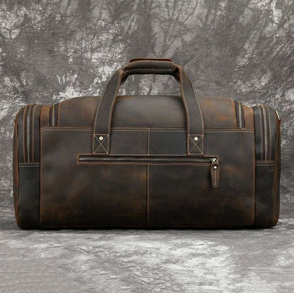 Leather Travel Bag Large Leather duffle Bag Leather weekender bag Overnight bag