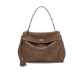 2026 Autumn/Winter Luxury Genuine Suede Leather Tote Shoulder Bag Handbag laptop